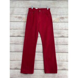Replay Anbass‎ Slim Fit Jeans Men's Size 29 Red Made in Italy NEW